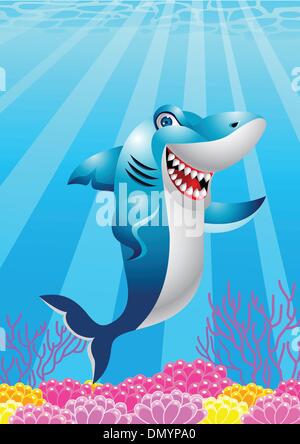 Hai-cartoon Stock Vektor