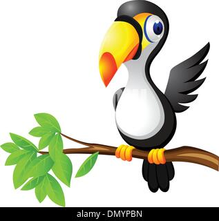 Tukan Vogel cartoon Stock Vektor