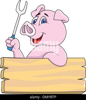 Schwein-chef Stock Vektor