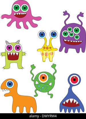 Monster-cartoon Stock Vektor