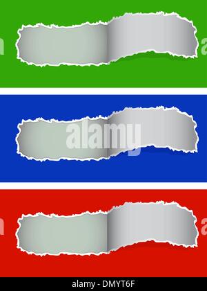 Zerrissenes Papier Stock Vektor