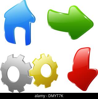 Symbole für website Stock Vektor