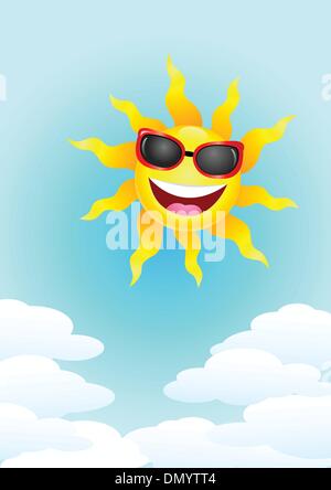 Sonne-cartoon Stock Vektor