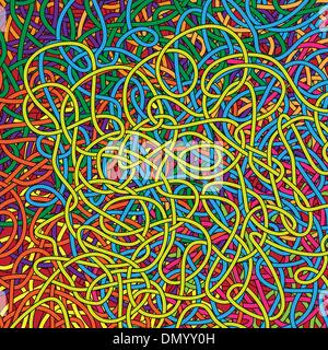 Hintergrund mit komplizierten Seil Stock Vektor