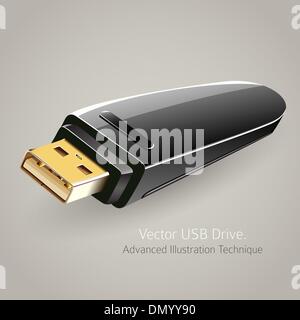 USB-Flash-Laufwerk-Speicher Speicher Vektor-illustration Stock Vektor