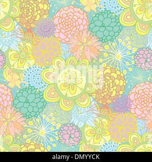 Hand gezeichnet nahtlose floralen Muster Stock Vektor