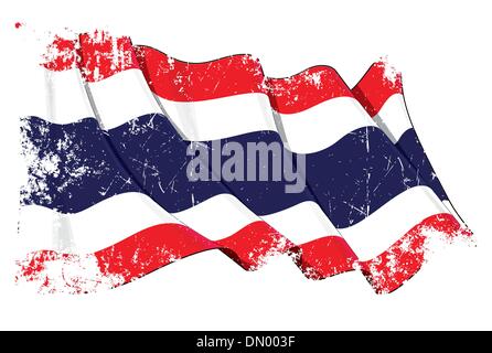 Grange Flagge von Thailand Stock Vektor