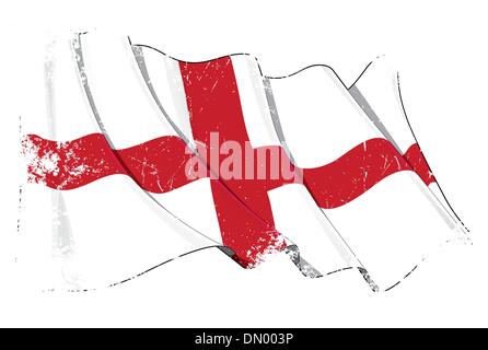 Grange Flagge von England Stock Vektor