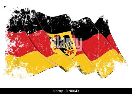 Grange Flagge Deutschlands Stock Vektor
