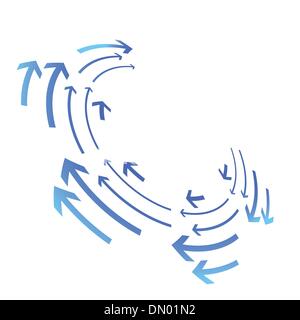 Blaue Pfeile Stock Vektor