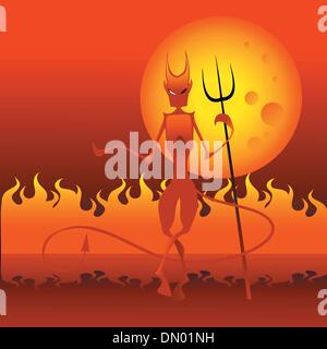 Rote Teufel Stock Vektor