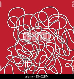 Hintergrund mit komplizierten Seil Stock Vektor