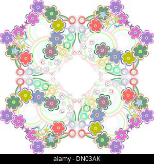 Bunte Blumen - nahtlose Muster Stock Vektor