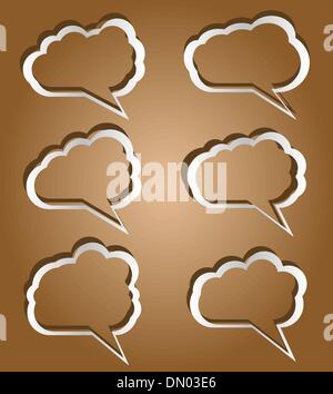 Satz von Vektor-Sprechblasen Stock Vektor