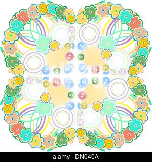 nahtlose Blume Muster Hintergrund - dekorative Gestaltung Stock Vektor