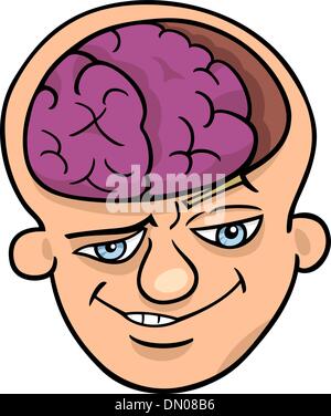 gescheite Mann cartoon Stock Vektor