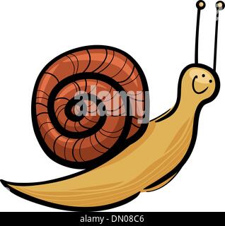 süße Schnecke Cartoon illustration Stock Vektor
