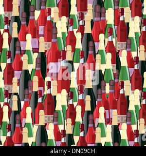 Nahtlose Muster Flaschen Stock Vektor