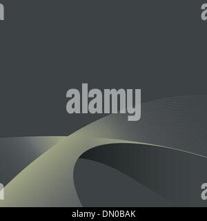 Abstrakte Linien auf grauem Hintergrund. Vektor-Illustration, EPS10. Stock Vektor