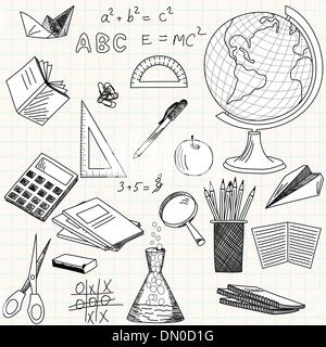 Zurück zu Schule theme Stock Vektor