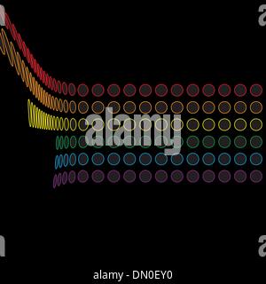 Regenbogen Kreise Layout Stock Vektor