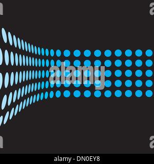 3D gepunktete Linie Stock Vektor