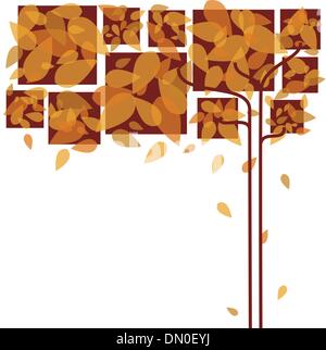 Abstrakte Herbstlaub Hintergrund Stock Vektor