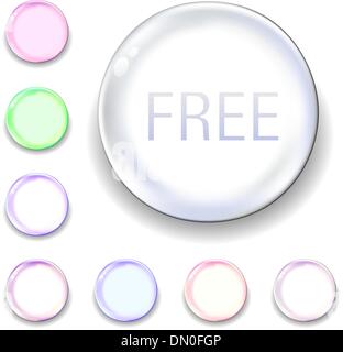 Glas-Kugel-Symbol Stock Vektor