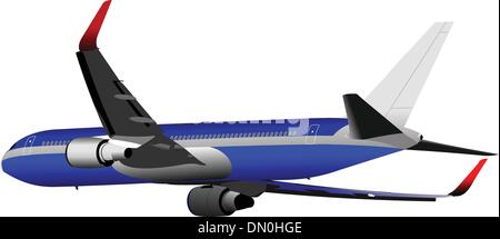 Passagierflugzeuge.  Farbige Vektor-Illustration für Designer Stock Vektor