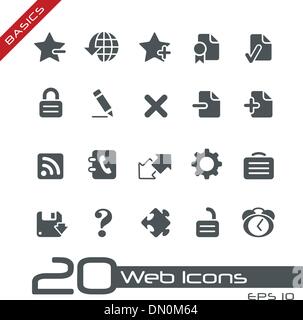 Web-Icons / / Grundlagen Stock Vektor