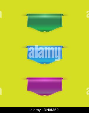 Satz von Etiketten Abzeichen und Aufkleber Stock Vektor