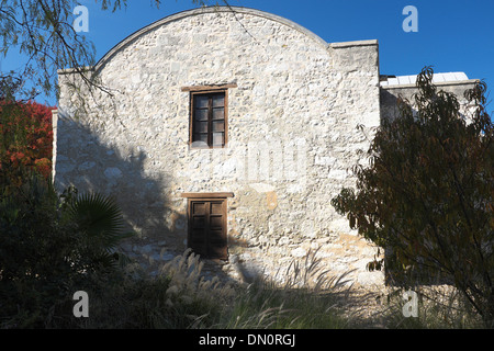 Rückseite des Alamo, San Antonio, Texas Stockfoto