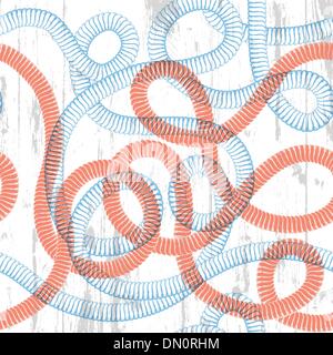 Seil nahtlose Textur. Seemann unter dem Motto abstrakten Hintergrund. Vektor Stock Vektor