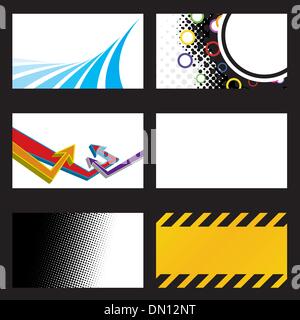 Vektor-Visitenkarten Stock Vektor