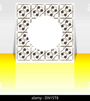 Tri Fold Vektor Vintage Broschüre Vorlage Stock Vektor