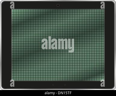 Realistische Tablet pc Computer isoliert auf weißem Hintergrund Stock Vektor