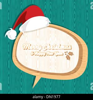 Retro-hölzerne Weihnachtsverkauf festlegen Stock Vektor