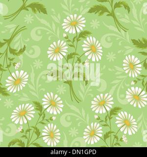 Nahtlose Blumenkarte Stock Vektor