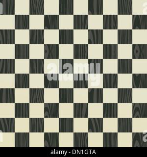 Hölzerne Schach Brett Muster Stock Vektor