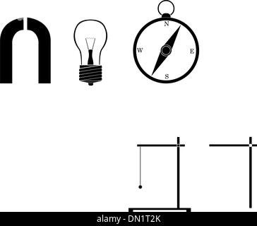 Physik-Symbole Stock Vektor