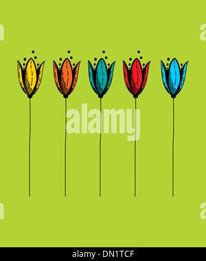 Tulpe-Greencard Stock Vektor