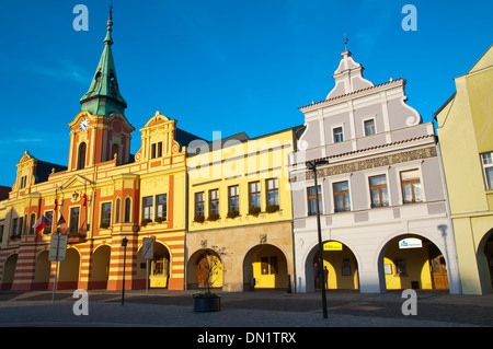 Namesti Miru Hauptplatz alte Stadt Melnik mittelböhmischen Region Tschechien Europa Stockfoto