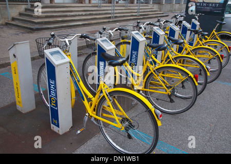 Tobike Turin Fahrrad sharing Schema Fahrrad Punkt zentrale Turin Piemont Italien Europa Stockfoto