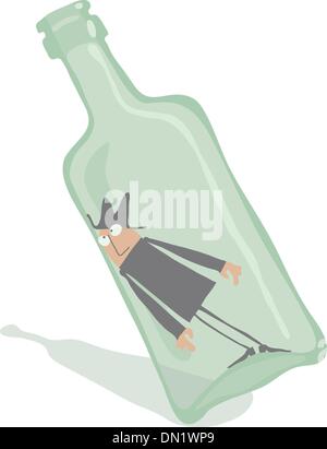 Gefährliche Balance Stock Vektor