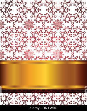 Hintergrund mit Schneeflocken-element Stock Vektor