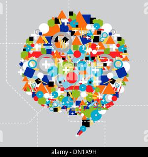 Social-Media-Vielfalt in der Technologie Stock Vektor