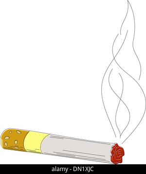 Skizzieren Sie Zigaretten. EPS10 Stock Vektor