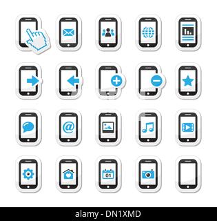 Smartphone / Handy oder Handy Icons set Stock Vektor