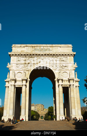 Arco della Vittoria den Sieg Bogen Piazza della Vittoria quadratischen zentralen Genua Ligurien Italien Europa Stockfoto