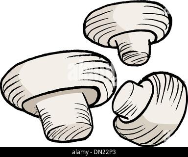 Champignons Stock Vektor